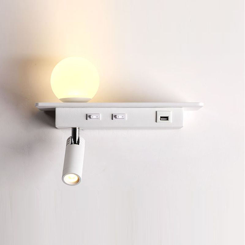Acrylic Swing Arm Wall Sconce Contemporary 1 Light Wall Mount Light