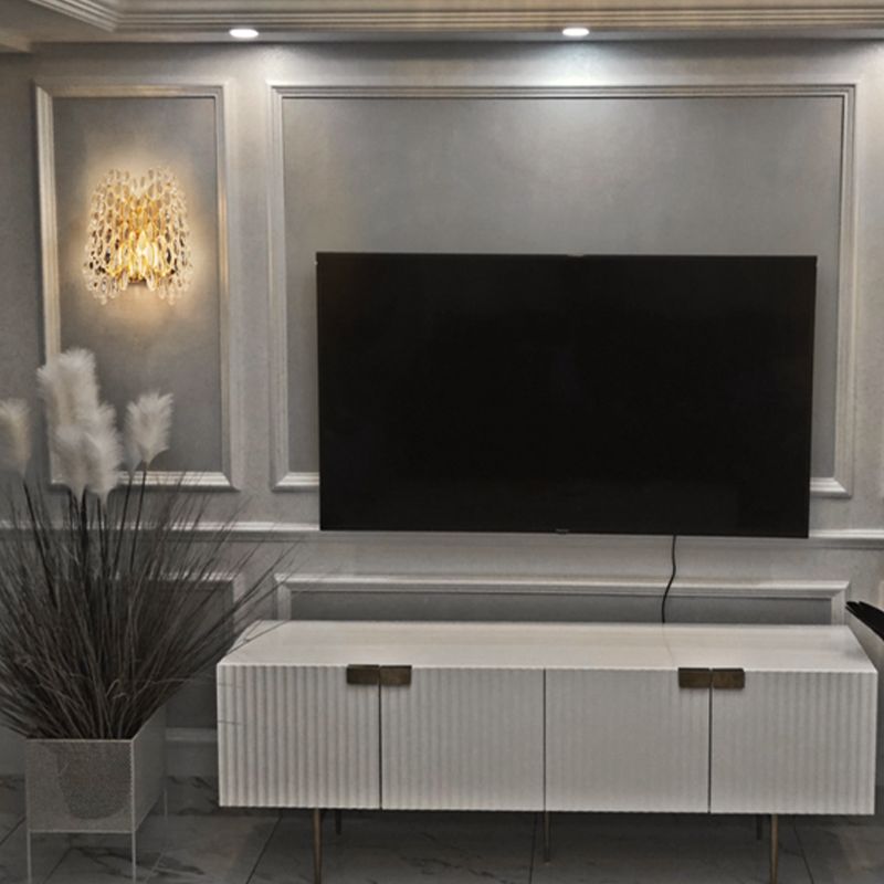 Modern Style Wall Light Crystal Sconces in Transparent for Bedroom