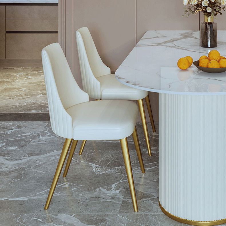 Glam 1/2/3/5 Pieces Dining Set Sintered Stone Dining Table for Home Use