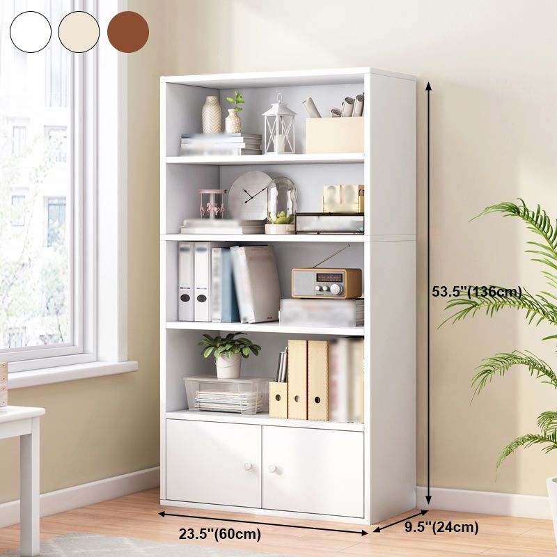 Manufactured Wood Standard Bookcase Contemporary Bookcase With Doors