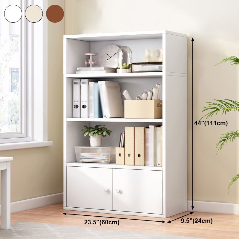 Manufactured Wood Standard Bookcase Contemporary Bookcase With Doors