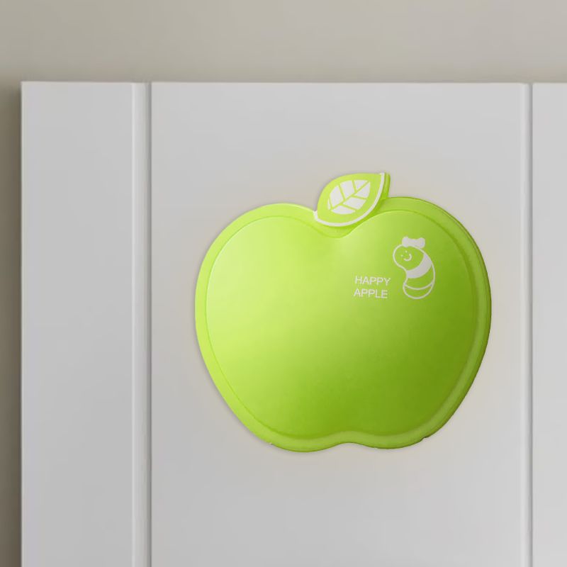 Apple-Like Wall Lighting Cartoon Plastic White/Pink/Yellow LED Sconce Lamp with Little Worm Pattern