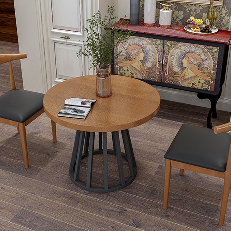 Modern Solid Wood Dining Table Metal Dining Site Table for Home Use