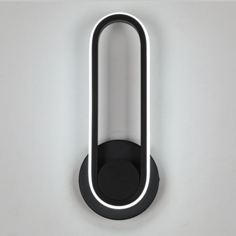 Contemporáneo de letrero de pared de pared simple de pared LED montada en la pared para la pared para la cama