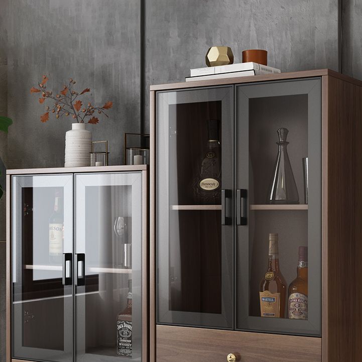 Glam Style Cupboard Artificial Wood Frame Kitchen Sideboard for Dining Room