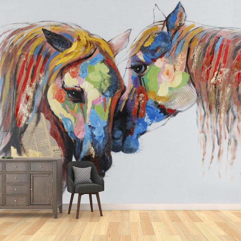 Cool Horse Wall Mural for Commercial Use Novelty Wall Covering, Made to Measure