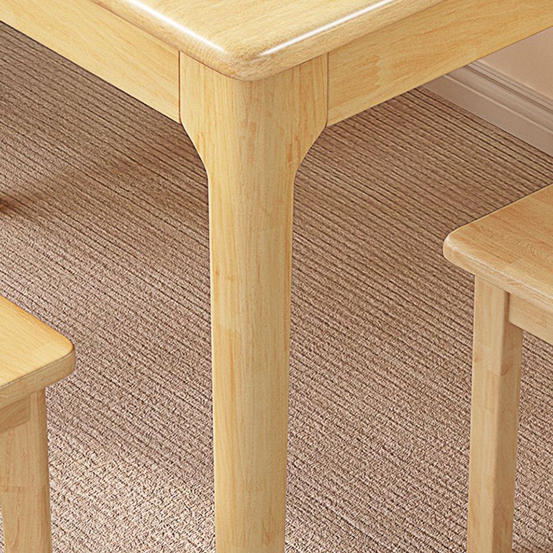 Simplicity Style Dinette Table Solid Wood Rectangle Dinner Table for Kitchen