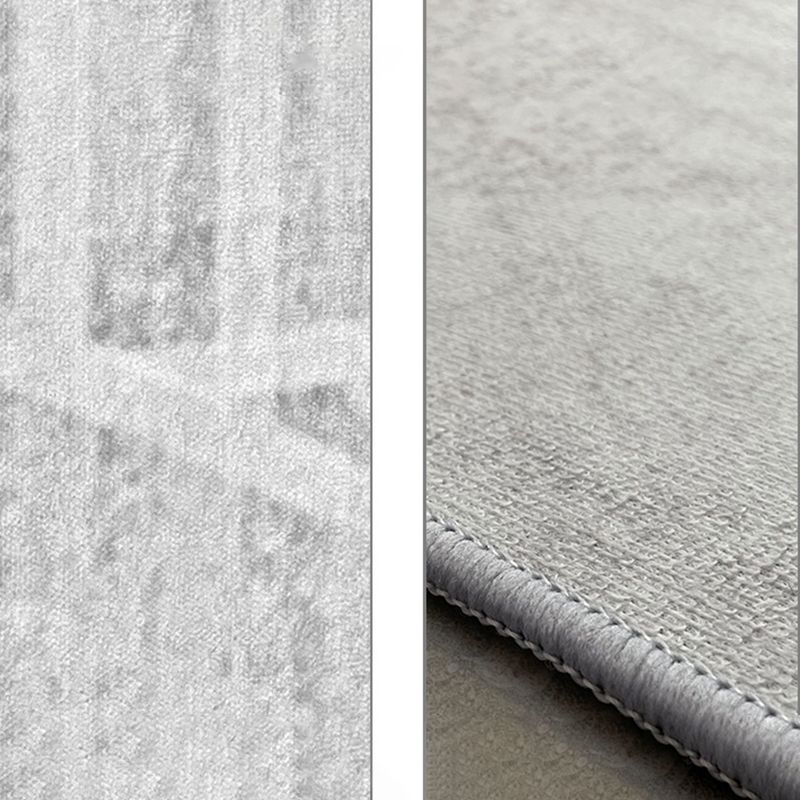 Grey Modern Rug Polyester Stripe Indoor Rug Stain Resistant Carpet for Home Decoration