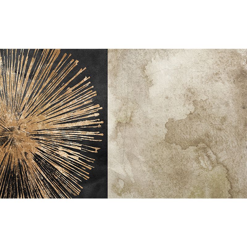 Grey Radial Pattern Rug Polyester Contemporary Rug Washable Anti-Slip Backing Carpet for Child's Room