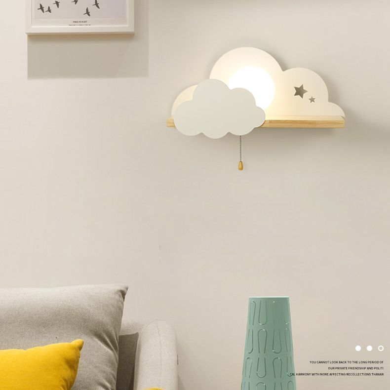 Moderna semplicità nuvola a parete a parete leggera monte muro di lampada per camera da letto