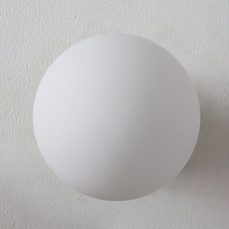 Modern Wall Light Fixture Metallic Wall Light Sconce with Glass Shade for Bedroom