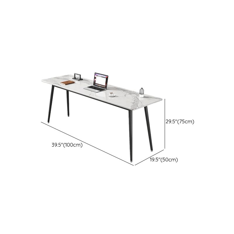 Rectangle Stone Top Office Desk Modern Writing Desk for Office