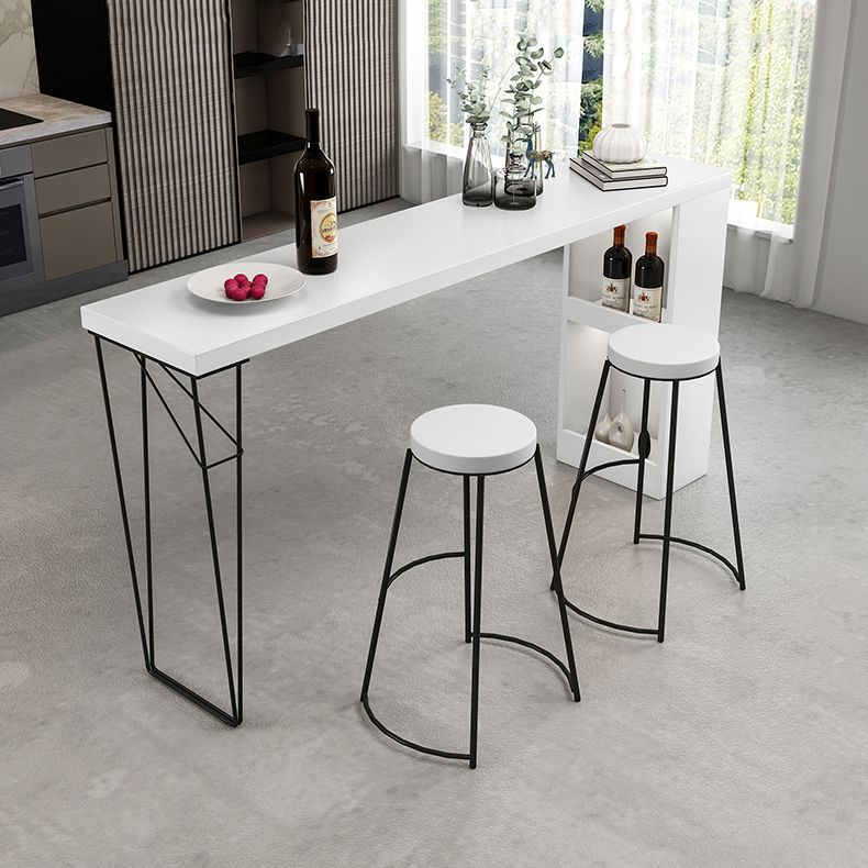 Industrial Rectangular Bar Pub Table Set 1/2/3 Pieces Bar Table and Stools