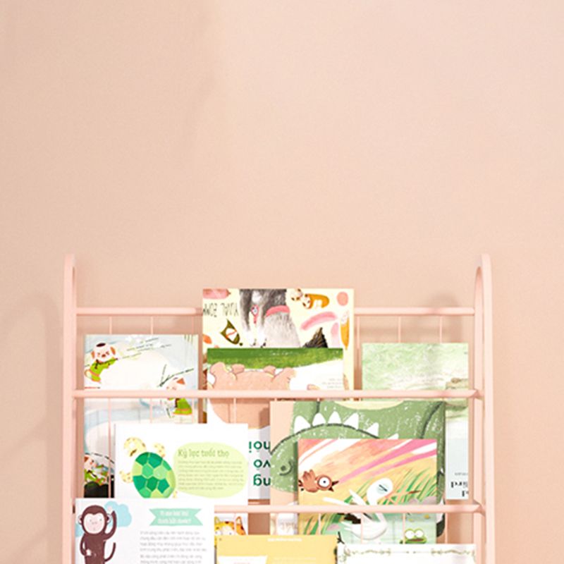 Contemporary Children Shelf Metal 6 Shelves Bookcase for Living Room