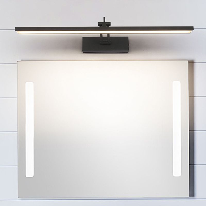 Minimalistisch LED -badlamp Lineaire roteerbare wielwandwandeling met acrylschaduw