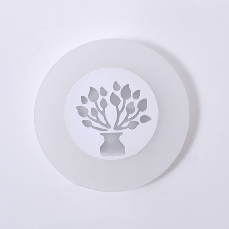 Moderner Stil Geometrischer Wandleuchten Metall Multi -Lichter Wandlampen in Weiß