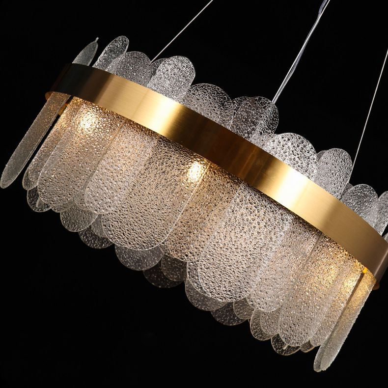 Simplicidad moderna Tambre de tambor lámpara de estar de múltiples luces múltiples accesorio de iluminación de sala de estar