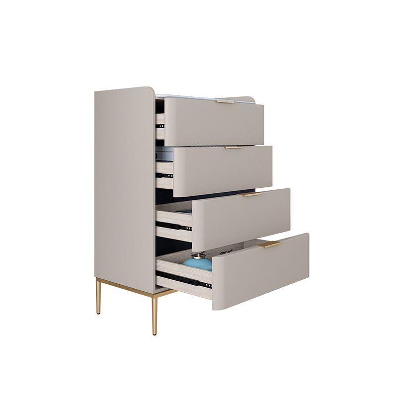 Glam Stone Storage Chest Bedroom 15.7" Wide Vertical Chest with Drawers