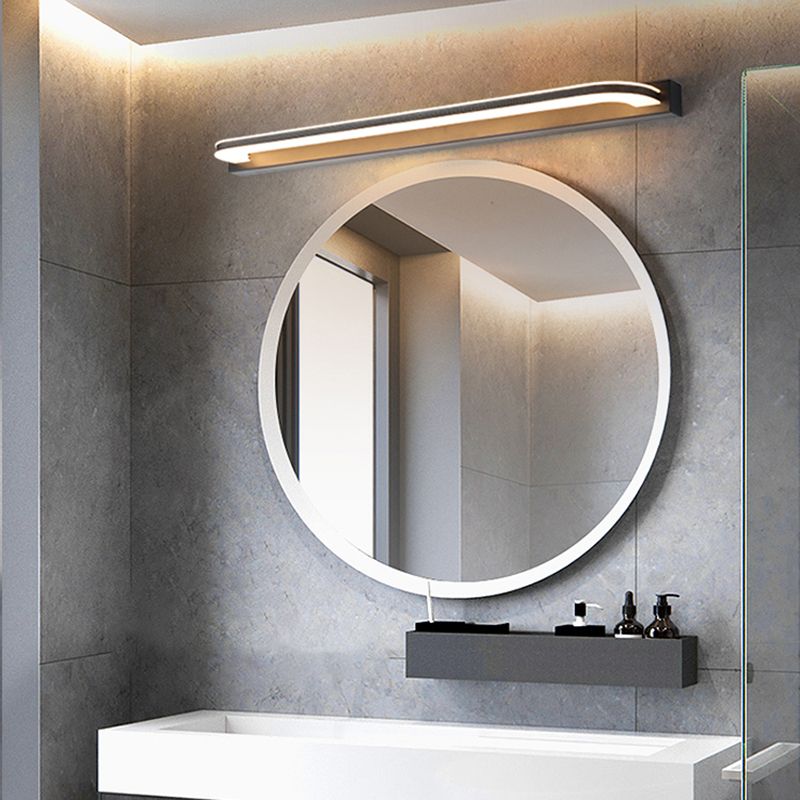 Éclairage de mur de miroir de style simple de style simple à 1 lumière