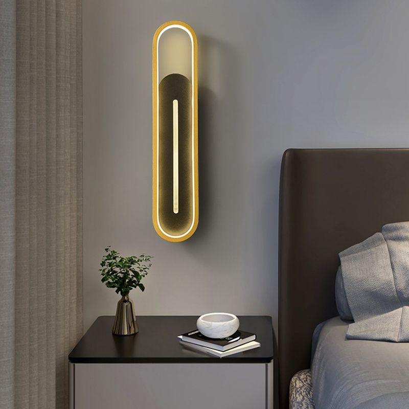 1 Light Geometric Wall Sconce Lights Modern Metal Wall Mounted Light Fixture