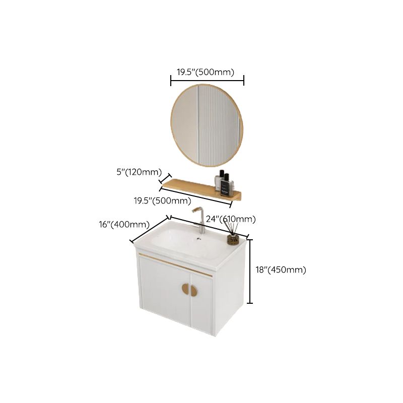 Gorgeous Sink Cabinet Free-standing Standard Space Saver Vanity with Mirror