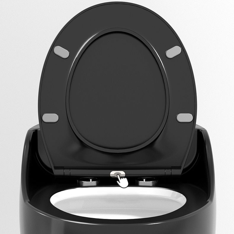 Modern Floor Mount Toilet Bowl One Piece Toilet with Seat for Bathroom
