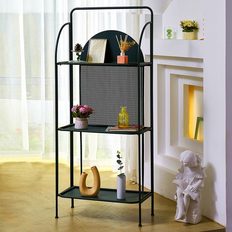 Modern Style Bookcase Etagere Open Back Metal Bookshelf for Home