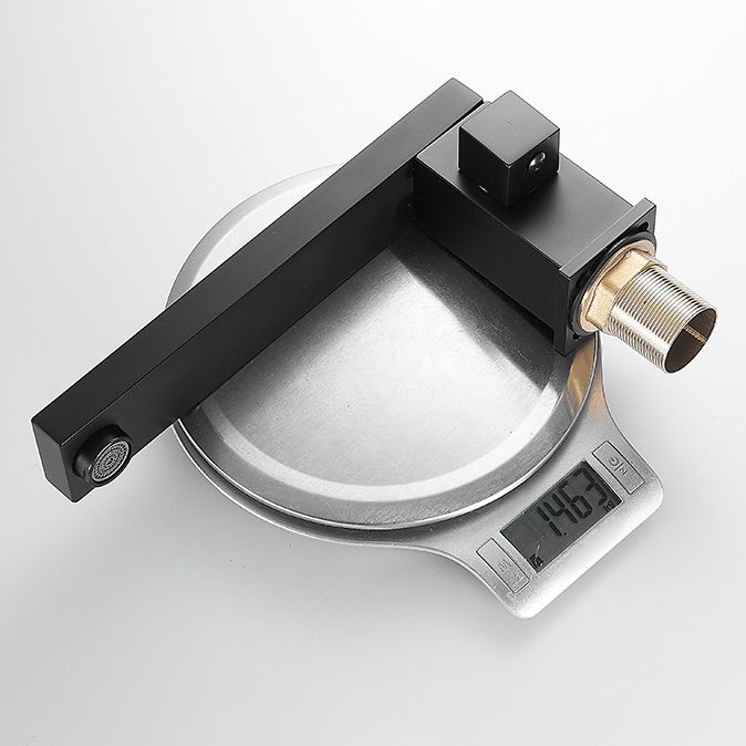 Modern Wall Mounted Metal Tub Filler 3 Holes Swivel Tub Filler Trim