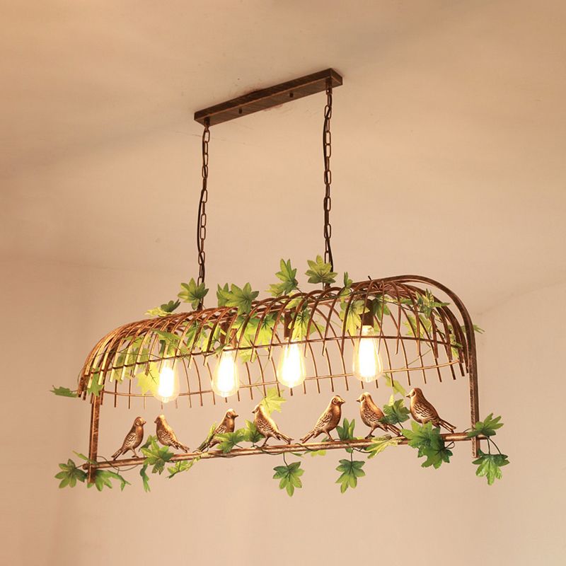 Creative Island Light Industrial Hanging Lighting Fixture for Dining Room