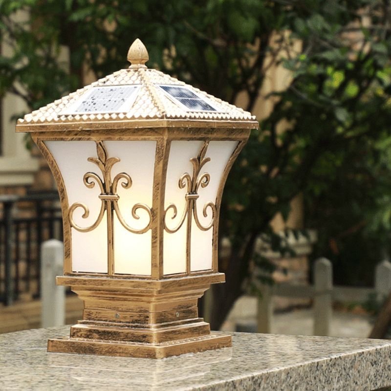 Contemporary LED Square Shape Outdoor Waterproof Light with Acrylic Shade