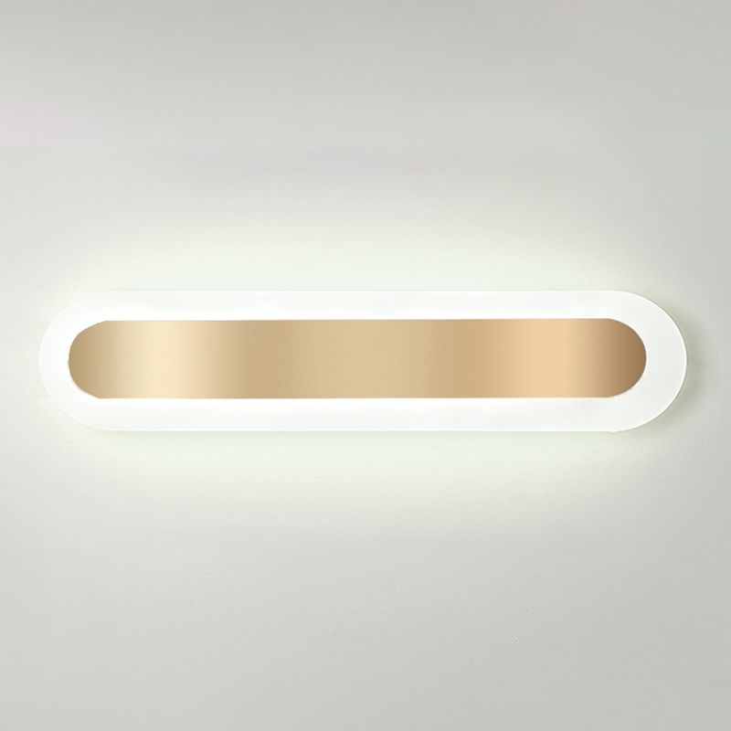 Éclair mural en métal linéaire Éclairage mural de style moderne en or