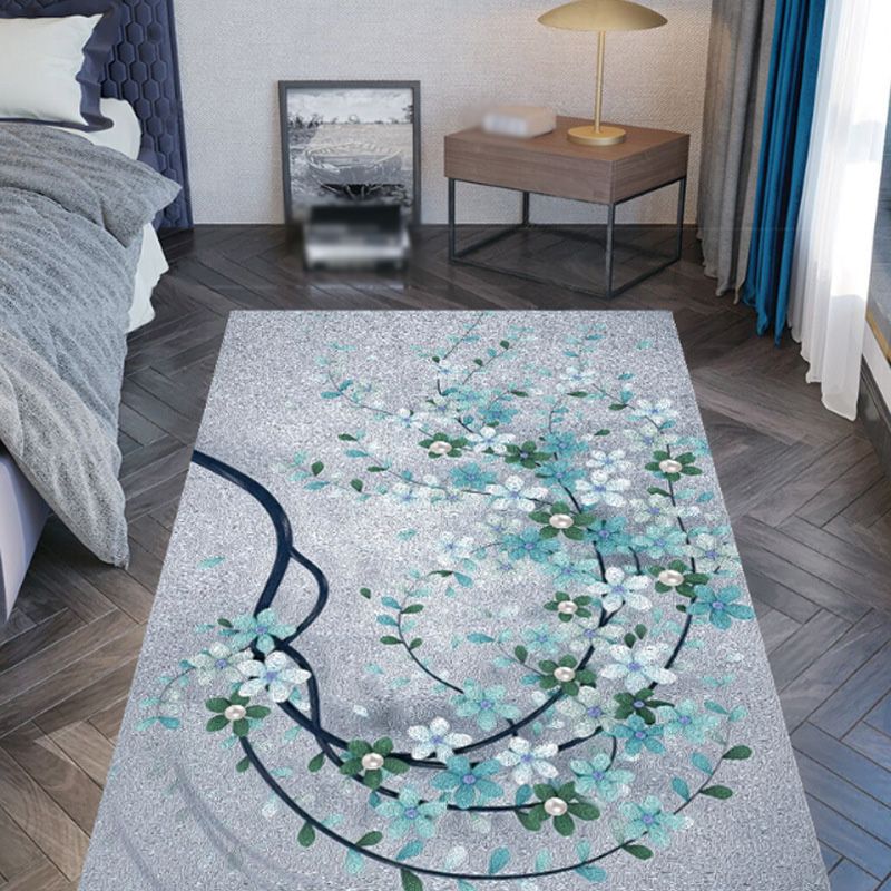 Modern Indoor Rug Leisure Animal Pattern Carpet Polyester Washable Area Rug with Non-Slip Backing