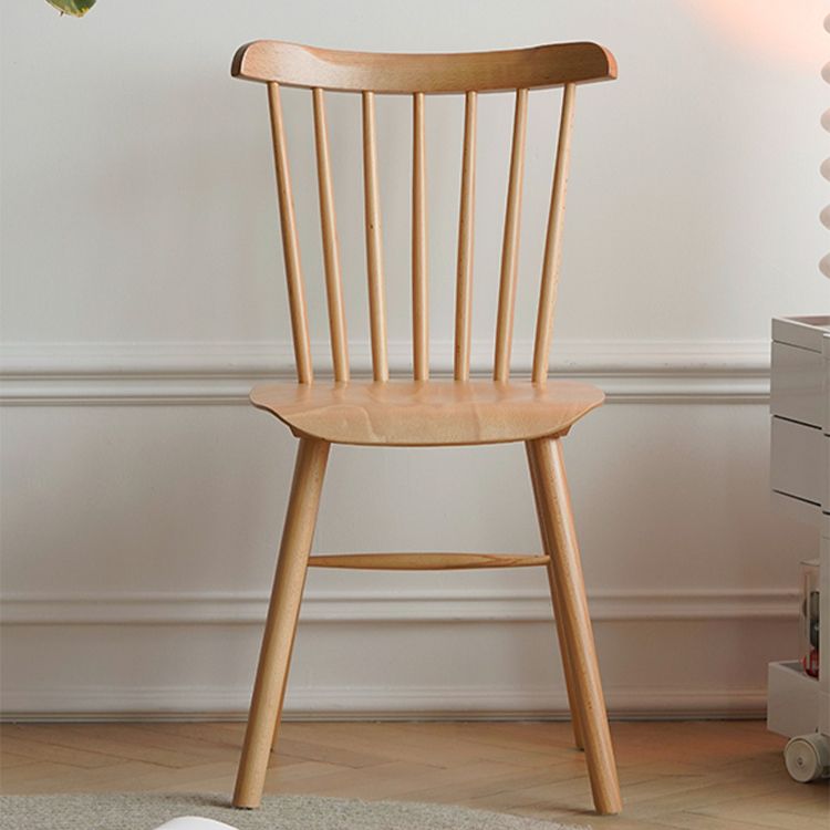 Solid Wood Armless Dining Chairs Contemporary Dining Accent Chair