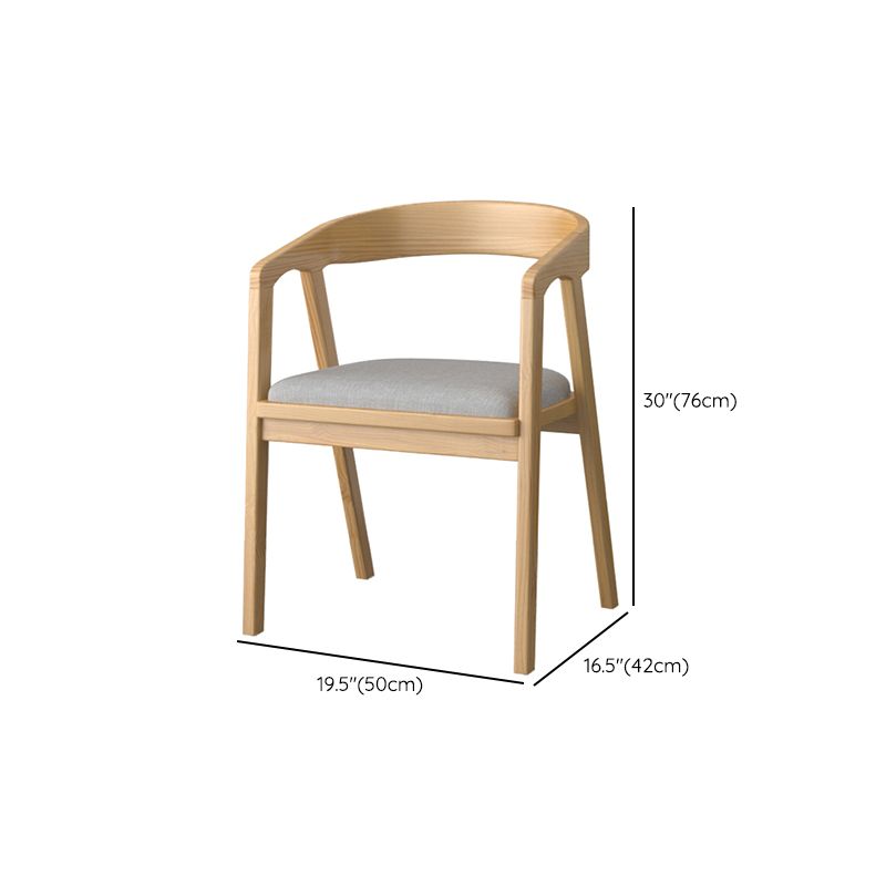 Industrial 1/4/5 Pieces Furniture Rectangle Solid Wood Dining Chairs Set in Brown