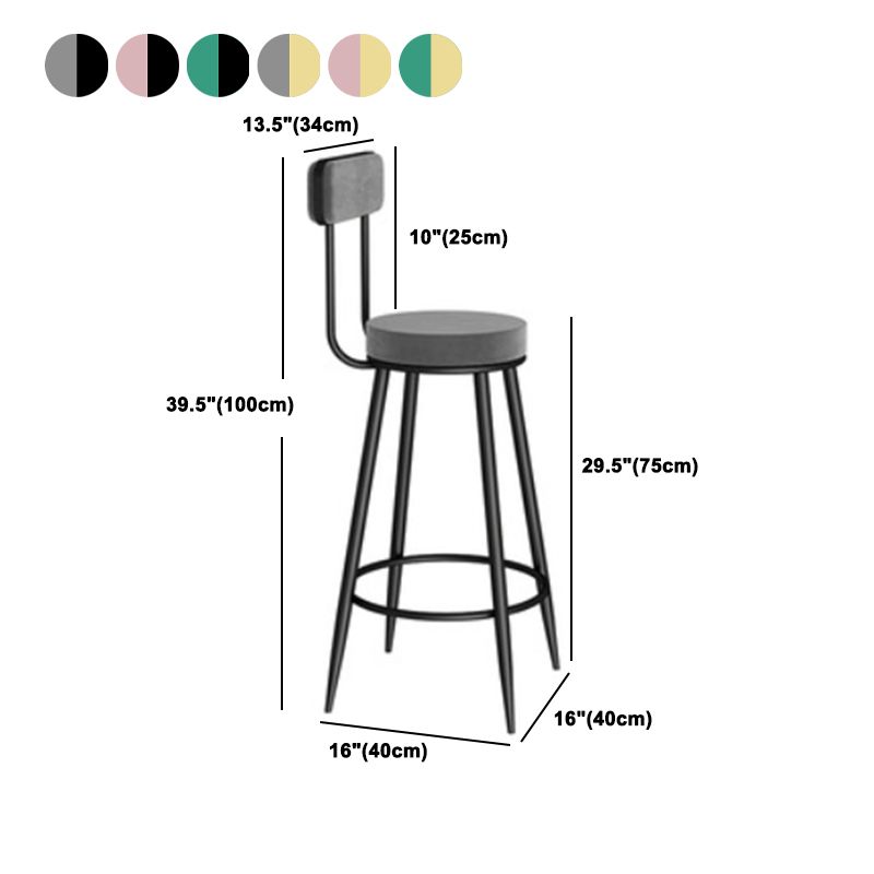 Modern 1/3 Pieces Bar Table Set Stone Counter Table with Backrest Stools