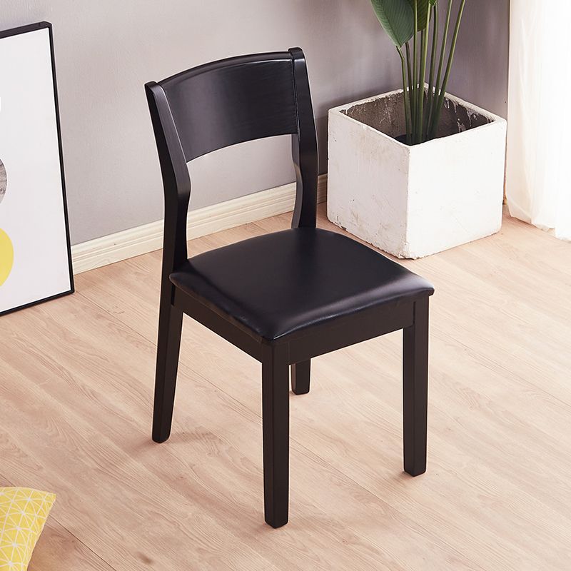 Chaise latérale rembourrée de chaise latérale sans bras contemporaine pour restaurant (ensemble de 2)