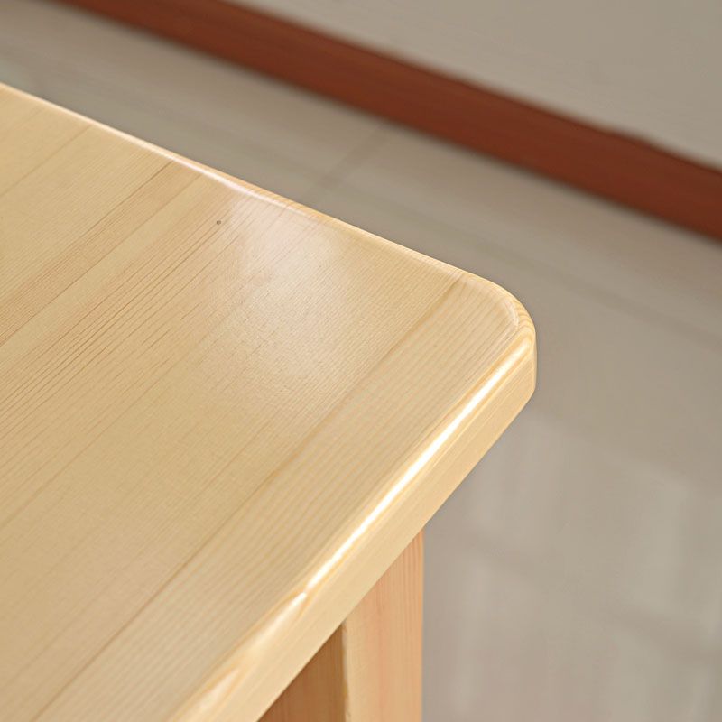 Modern 1/5 Piece Solid Wood Dining Room Rectangle Furniture Set
