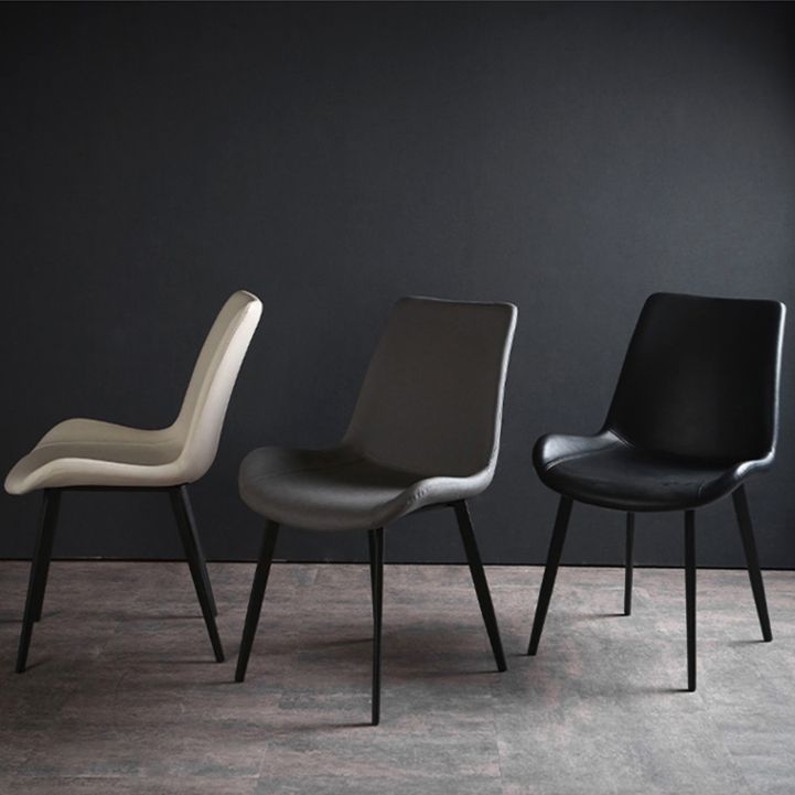 Silla industrial de metal para comedor, cocina, silla lateral con respaldo sólido