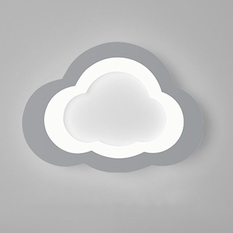 Metal Cloud Wall Mounted Lamps Modern Style 1 Light Wall Mount Lighting