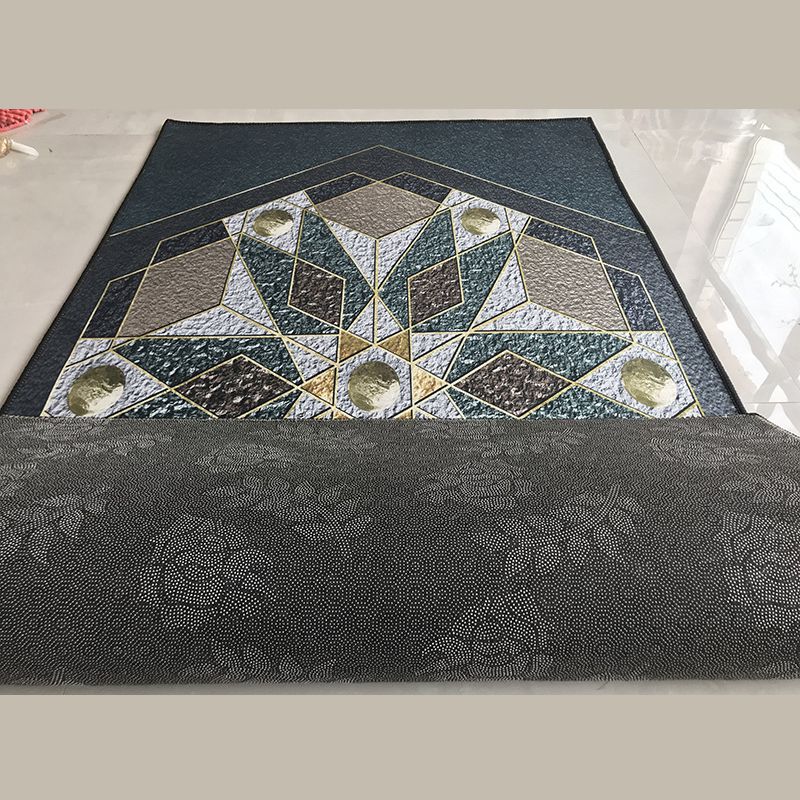 Simplicity Plant Pattern Area Rug Modern Stylish Adult Carpet Polyester Anti-Slip Backing Rug for Living Room