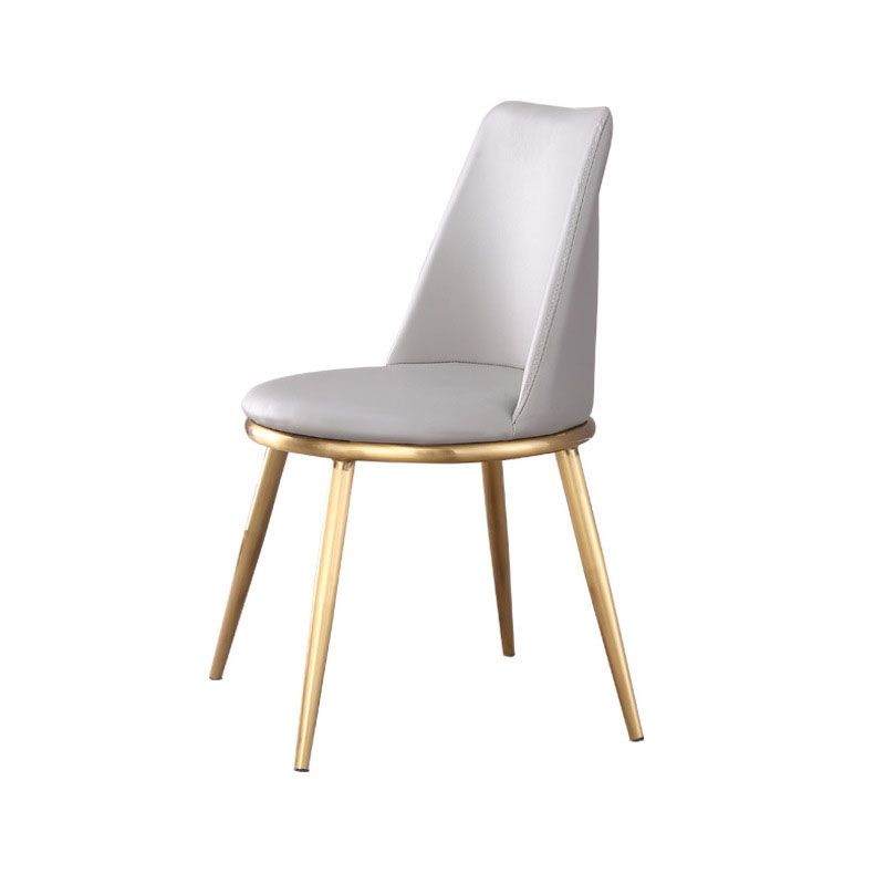 Industrial Parsons Chair Solid Back Kitchen Dining Side Chair