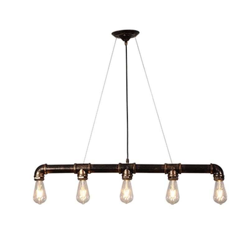 Lampadario il lampadario lineare in stile lampadario lineare di arrugginitura in metallo