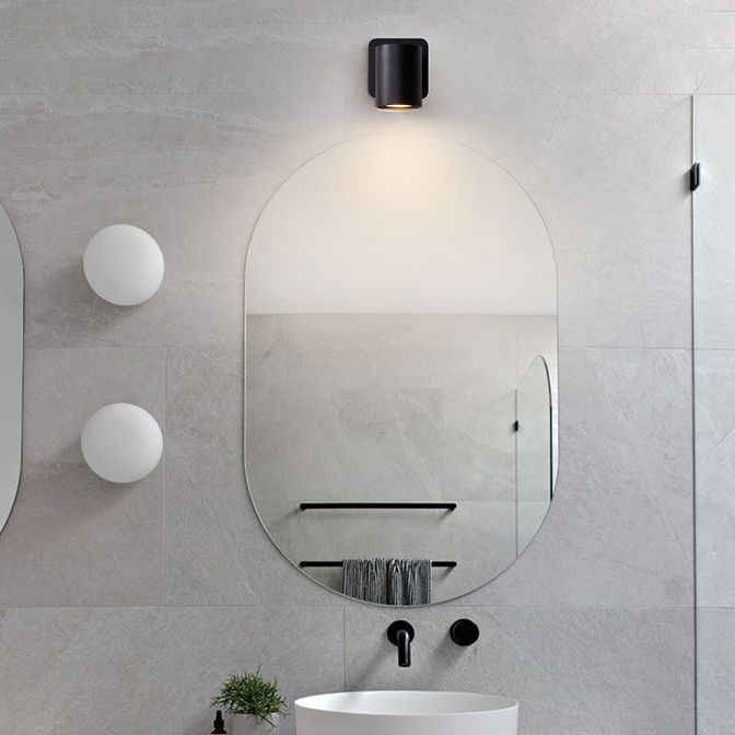 Nordic Style Aluminum Wall Light Cylindrical Wall Lamp with Metal Shade for Bedroom