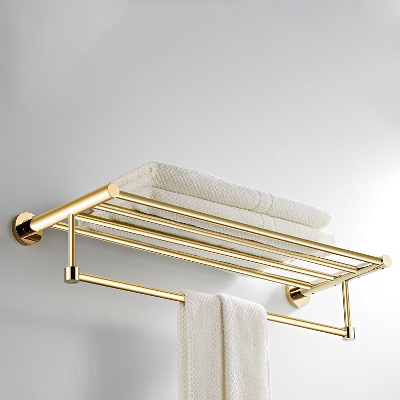 4 Piece Traditional Bathroom Accessory Set Brass Bathroom Set in Matte Gold