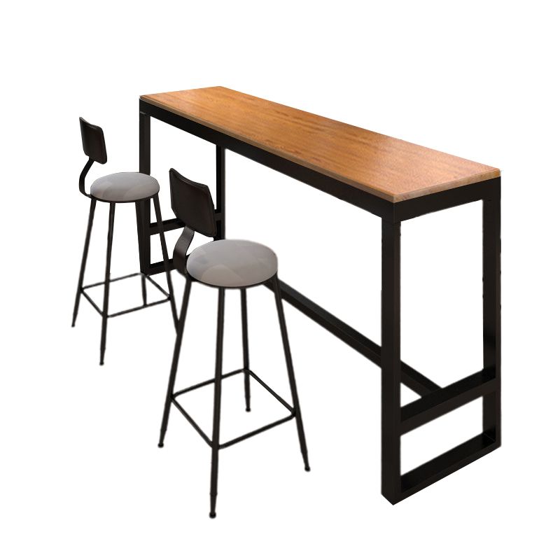 Modern Bar Height Table Metal Base Bistro Pub Table for Patio Use