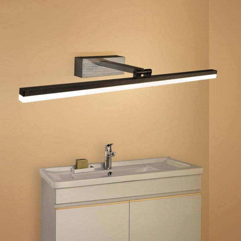 Acrylique linéaire de lampe murale applique minimalisme minimalisme luminaire luminaire pour la salle de bain