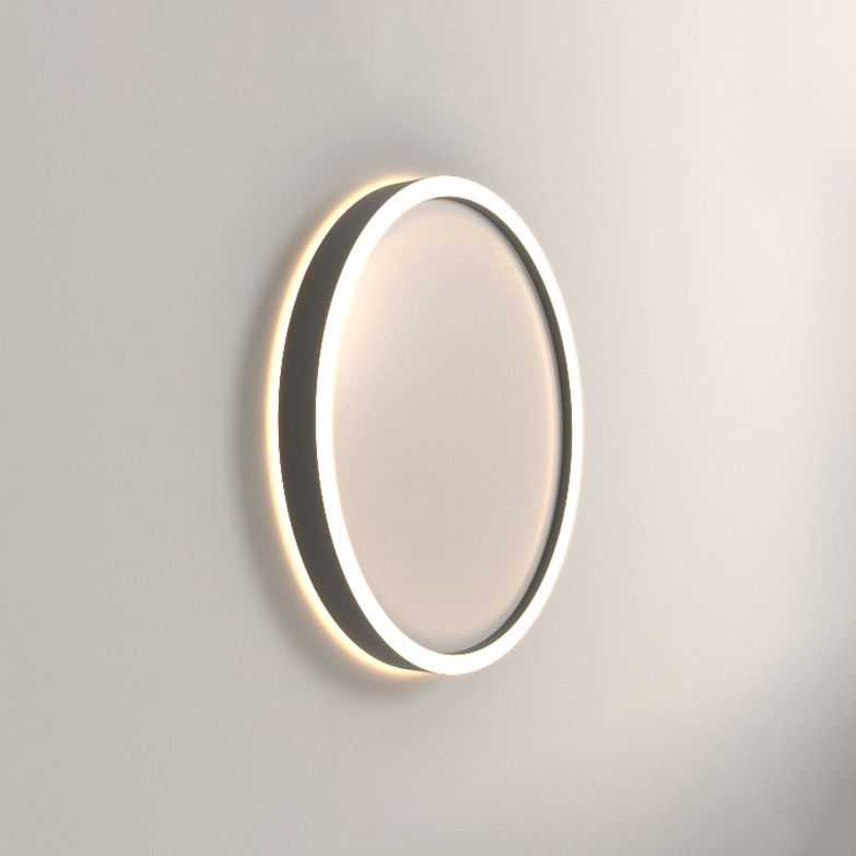 Metal Circular Flush mount Ceiling Lamp Minimalism Style LED Flush Mount Lighting for Bedroom