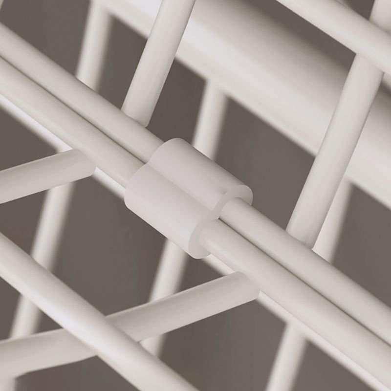 White Etagere Bookshelf Modern 2/3/4/5-Shelf Metal Vertical Bookcase