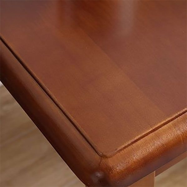 Solid Wood Square Top Side Table 23.6" Tall 4 Legs End Table