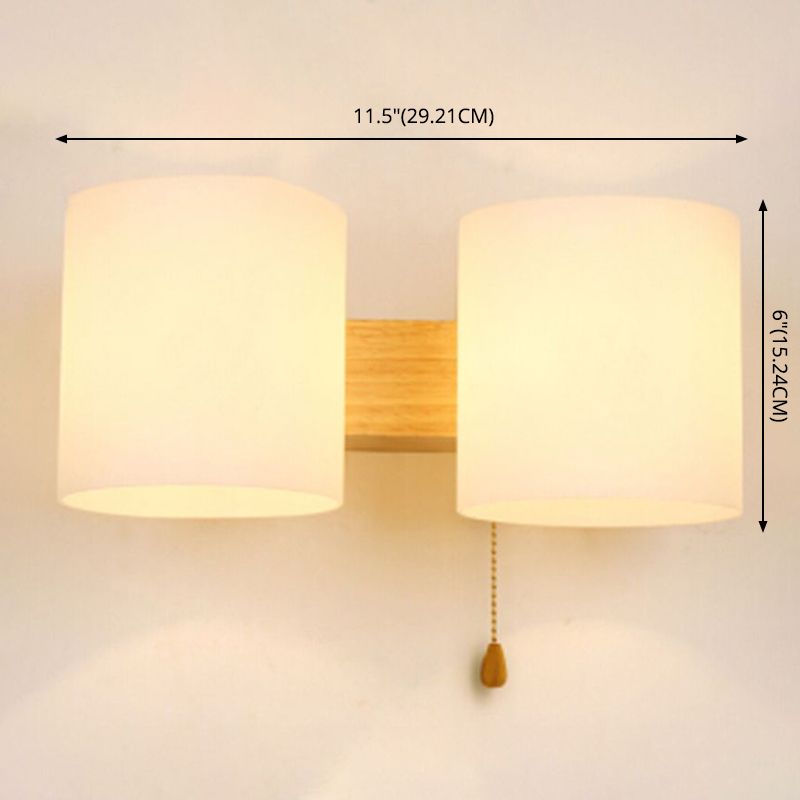 Spherical Wall Disconce Japanese Glass 1 Light Sponces con control inteligente